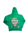 DIRTY LAUNDRY GREEN FACE HOODIE (KELLY GREEN)