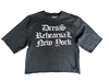 DR SKULL BLACK CROPPED CREW