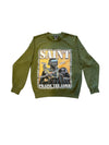 SNS SAINT CREWNECK (ARMY GREEN)