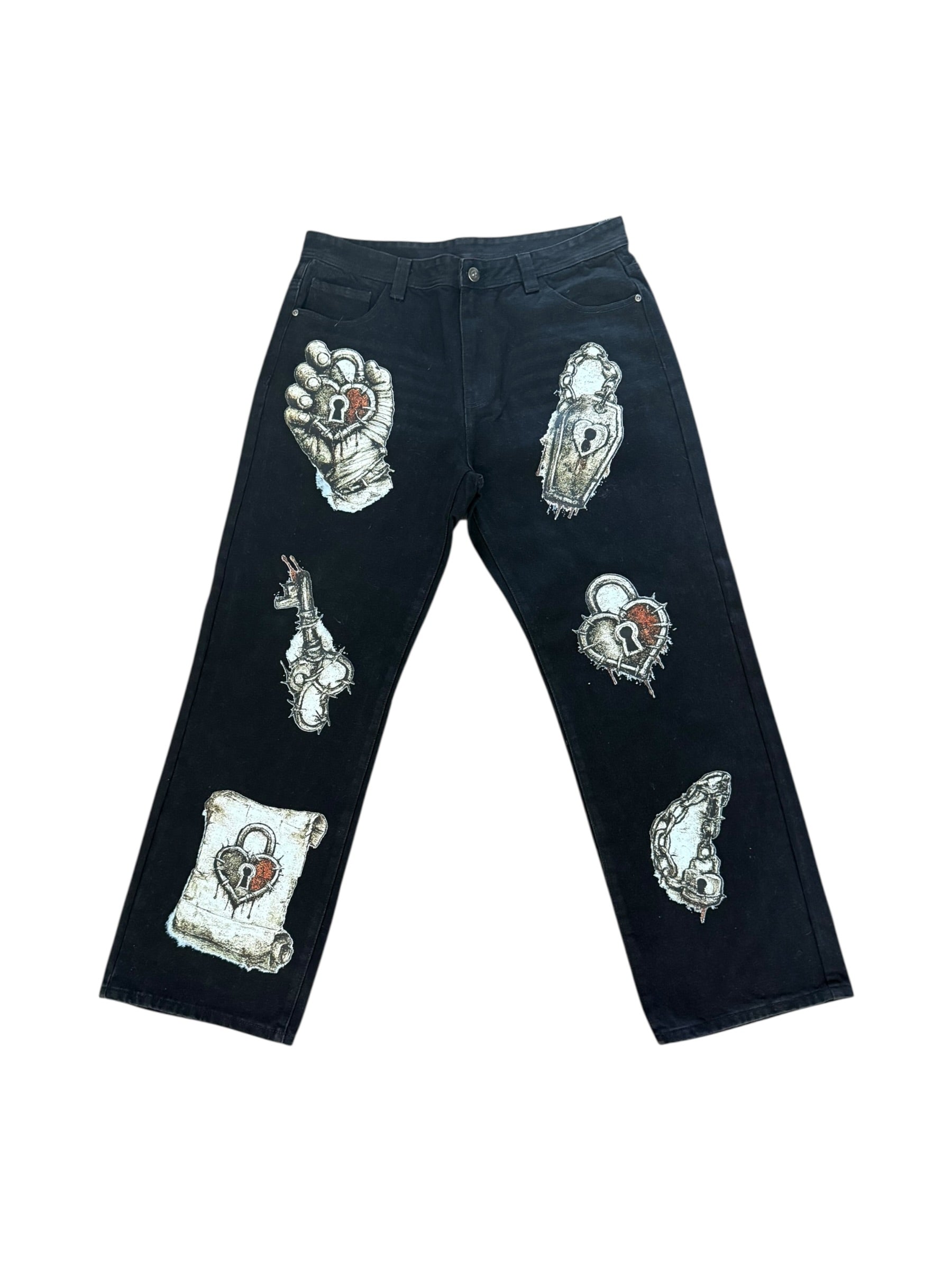 UNHINGED Love Lock Jeans (Black) - 1 of 1