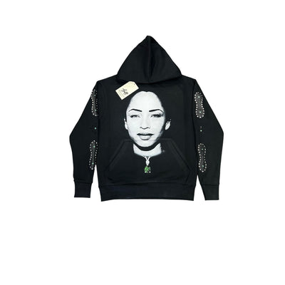 Mellino SADE STUDDED HOODIE (BLACK)