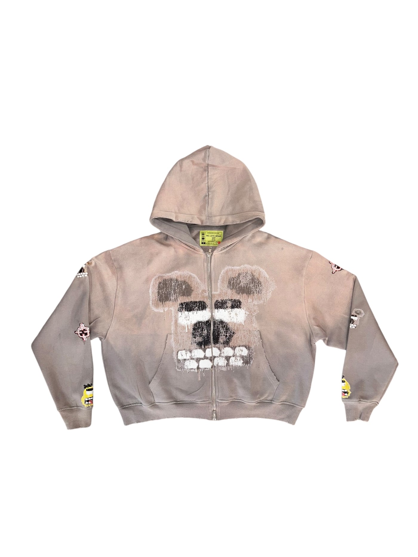 WLN1217 ARCADE COLLECTION YELLOW BIRD HOODIE (WASHED RED