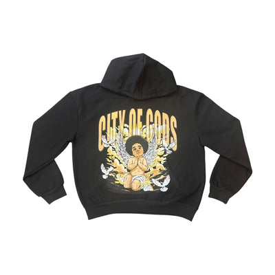CITY OF GODS HOODIE 1 OF 1 (BLACK)