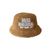 DRESS REHEARSAL TEDDY BUCKET HAT (TAN)