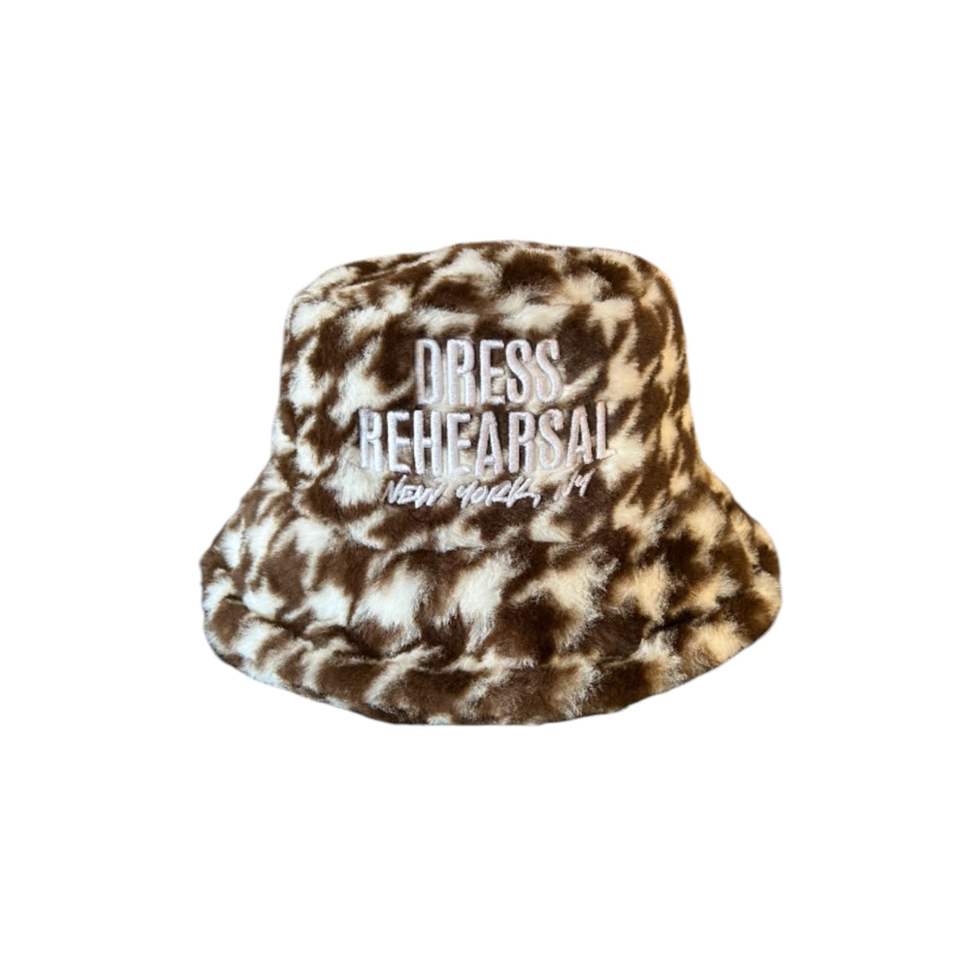 DRESS REHEARSAL PATTERNED BUCKET HAT (BLACK/WHITE)