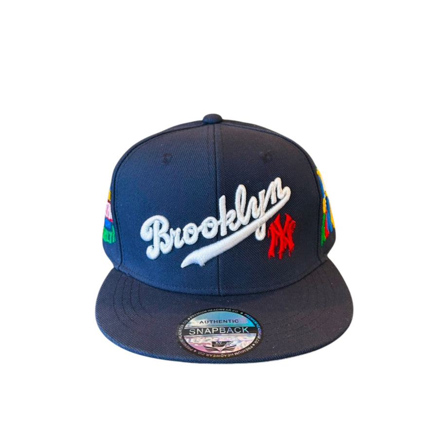 BROOKLYN SNAPBACK HAT (NAVY)