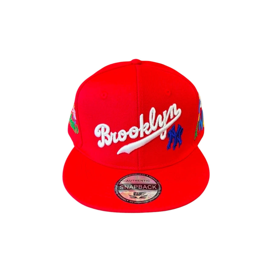 BROOKLYN SNAPBACK HAT (RED)