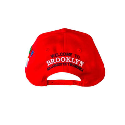 BROOKLYN SNAPBACK HAT (RED)