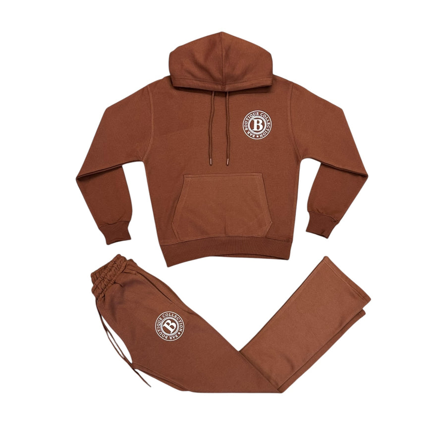 BB STACKED SWEATSUIT (BROWN)
