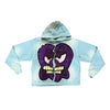 WLN1217 HEARTBREAKER COLLECTION PURPLE HEART HOODIE (CLOUD BLUE)