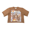 SNS SAINT LIBERTY CROPPED CREWNECK (BROWN)