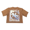 SNS SAINT LIBERTY CROPPED CREWNECK (BROWN)