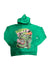 DIRTY LAUNDRY GREEN FACE HOODIE (KELLY GREEN)