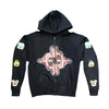 WLN1217 ARCADE COLLECTION RED TARGET HOODIE (BLACK)