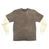 BB - DOUBLE LAYERED T-SHIRT (BROWN)