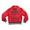 DRESS REHEARSAL SILK VARSITY JACKET (RED)