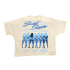 SNS ADULTS ONLY (BLUE) TWO PANEL TEE (CREAM)