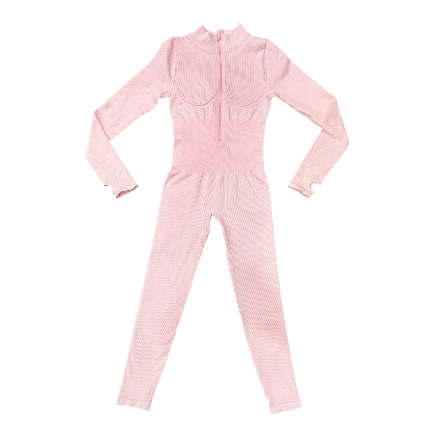 JUMPSUIT ACID WASH (PINK)
