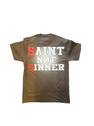 SNS SAINT TEE (Charcoal Wash)