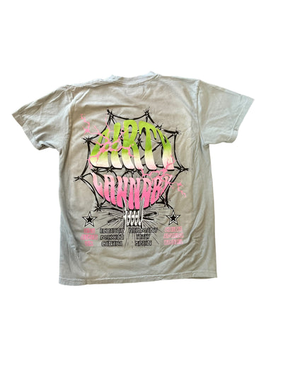 DIRTY LAUNDRY GREEN FACE TEE (LIGHT GREY)
