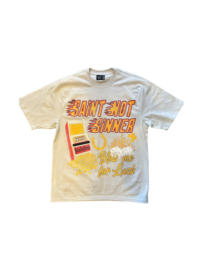 SNS BLOW ME TEE (CREAM)
