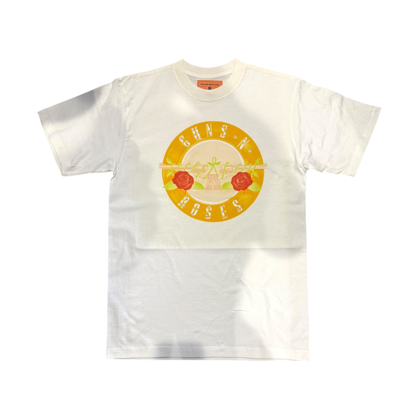 BB - GUNS & ROSES RHINESTONE TEE (WHITE)