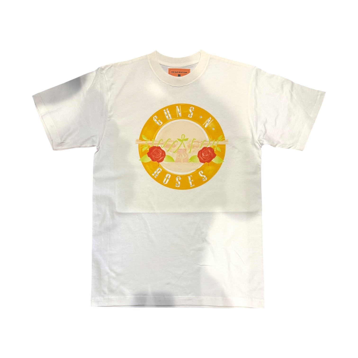 BB - GUNS & ROSES RHINESTONE TEE (WHITE)