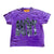 SNS SAINT WORD RHINESTONE CROPPED TEE (PURPLE WASH)