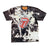 BB ROLLING STONES RHINESTONE BLEACHED TEE (BLACK)