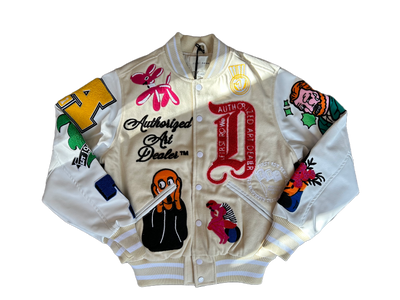 FIRST ROW: ART DEALER VARSITY JACKET