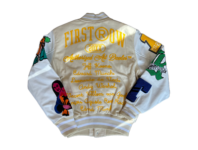 FIRST ROW: ART DEALER VARSITY JACKET