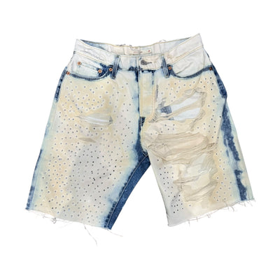 BB WOMEN’S LEVI’S CUSTOMIZED RHINESTONE JEAN SHORTS - DROP 7/18/25
