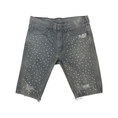 BB MEN’S LEVI’S CUSTOMIZED RHINESTONE JEAN SHORTS - DROP 7/18/25