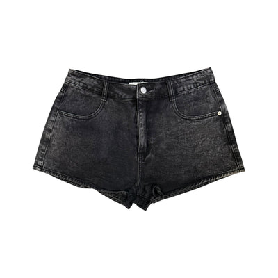 BB WOMEN’S CUSTOMIZED RHINESTONE STAR JEAN SHORT (BLACK) - DROP 7/18/25
