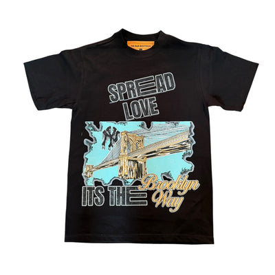BB SPREAD LOVE ITS THE BROOKLYN WAY TEE (BLACK)