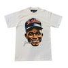 TC JACKIE CARTOON (RED WORDS) TEE (WHITE)