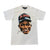 TC JACKIE CARTOON (RED WORDS) TEE (WHITE)
