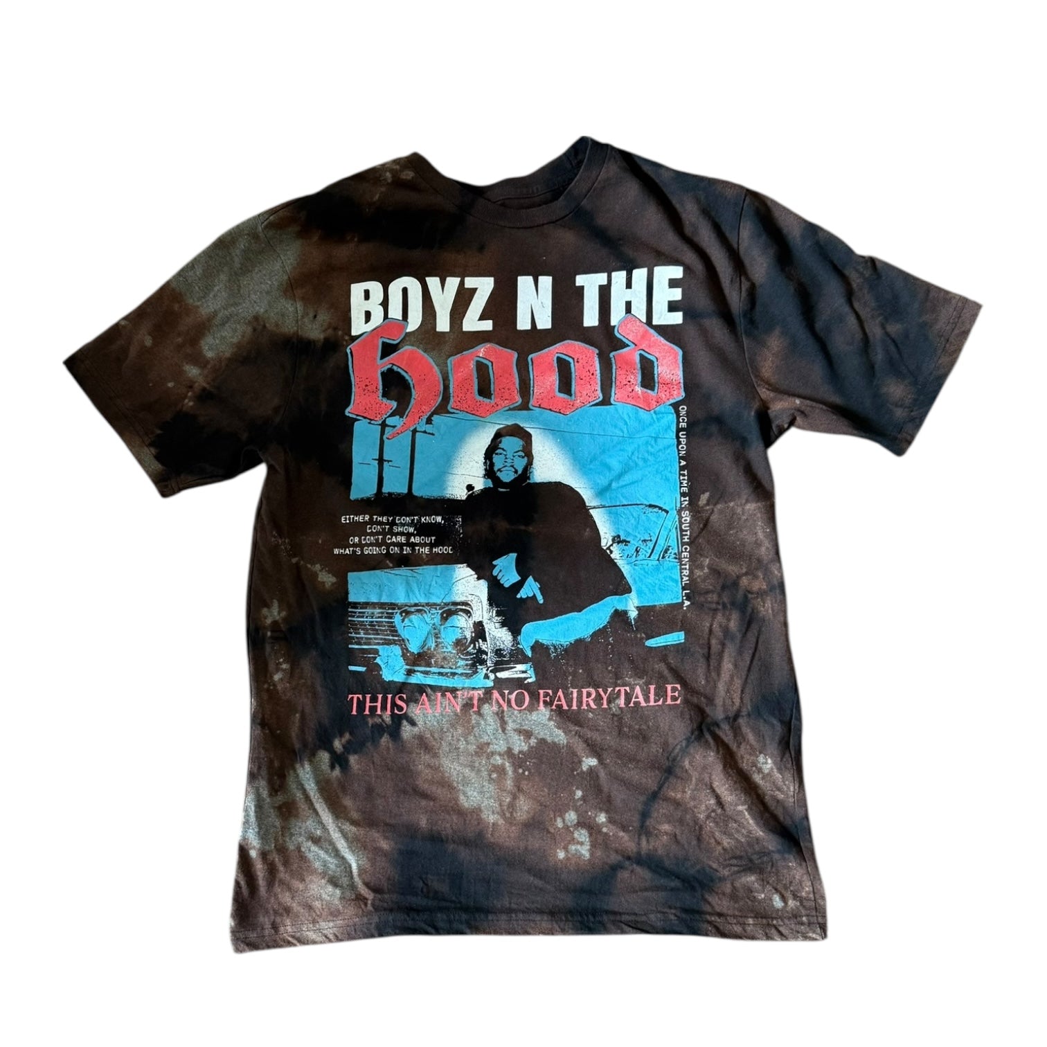 BOYZ N THE HOOD TEE (TIE DYE BLACK)
