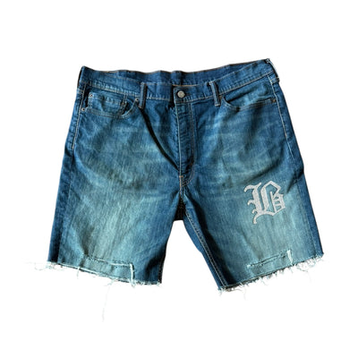 BB MEN’S LEVI’S CUSTOMIZED (B) RHINESTONE JEAN SHORTS - DROP 7/25/25