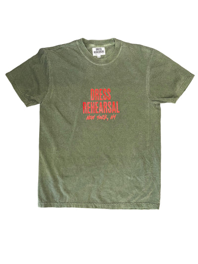 DRESS REHEARSAL SIGNATURE TEE (ARMY GREEN)