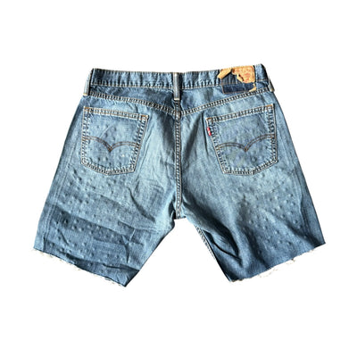 BB MEN’S LEVI’S CUSTOMIZED RHINESTONE JEAN SHORTS - DROP 8/1/25