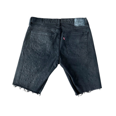 BB MEN’S LEVI’S CUSTOMIZED RHINESTONE JEAN SHORTS - DROP 8/1/25
