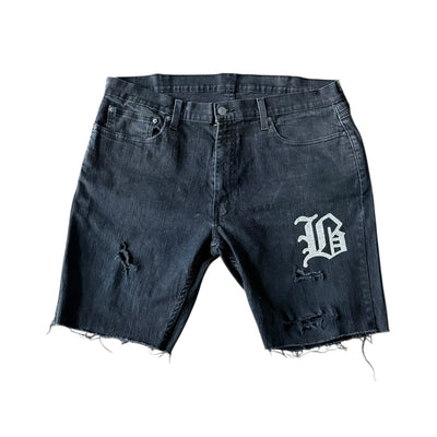 BB MEN’S LEVI’S (B) CUSTOMIZED RHINESTONE JEAN SHORTS - DROP 8/1/25