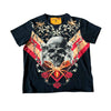 BB SKULL & CHAINS RHINESTONE TEE (BLACK)