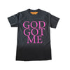 BB FLOWER SKULL/GOD GOT ME TEE (DARK GREY - 1 of 1)