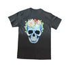 BB FLOWER SKULL/GOD GOT ME TEE (DARK GREY - 1 of 1)