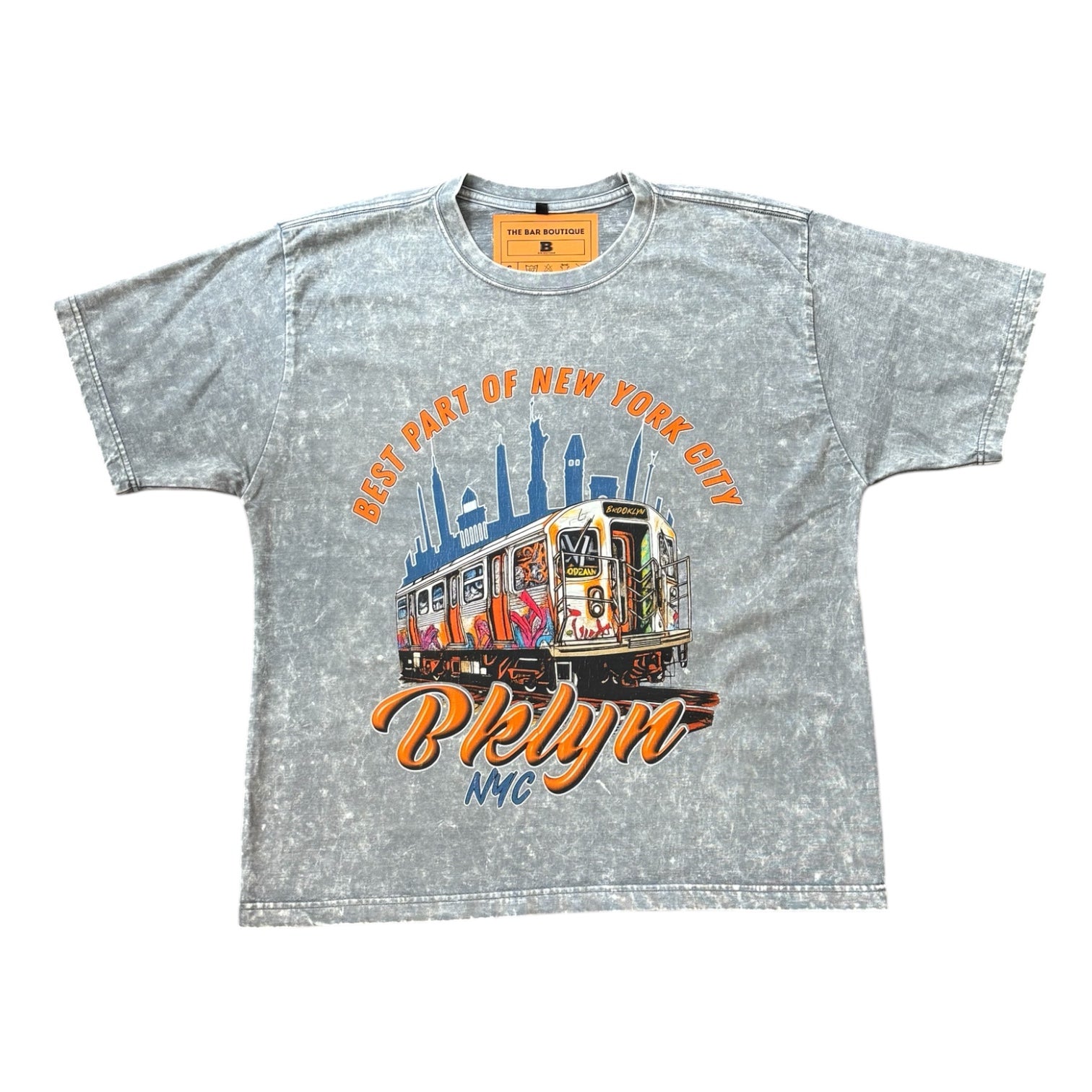 BB BEST PART OF NYC BROOKLYTEE (WASHED GREY)