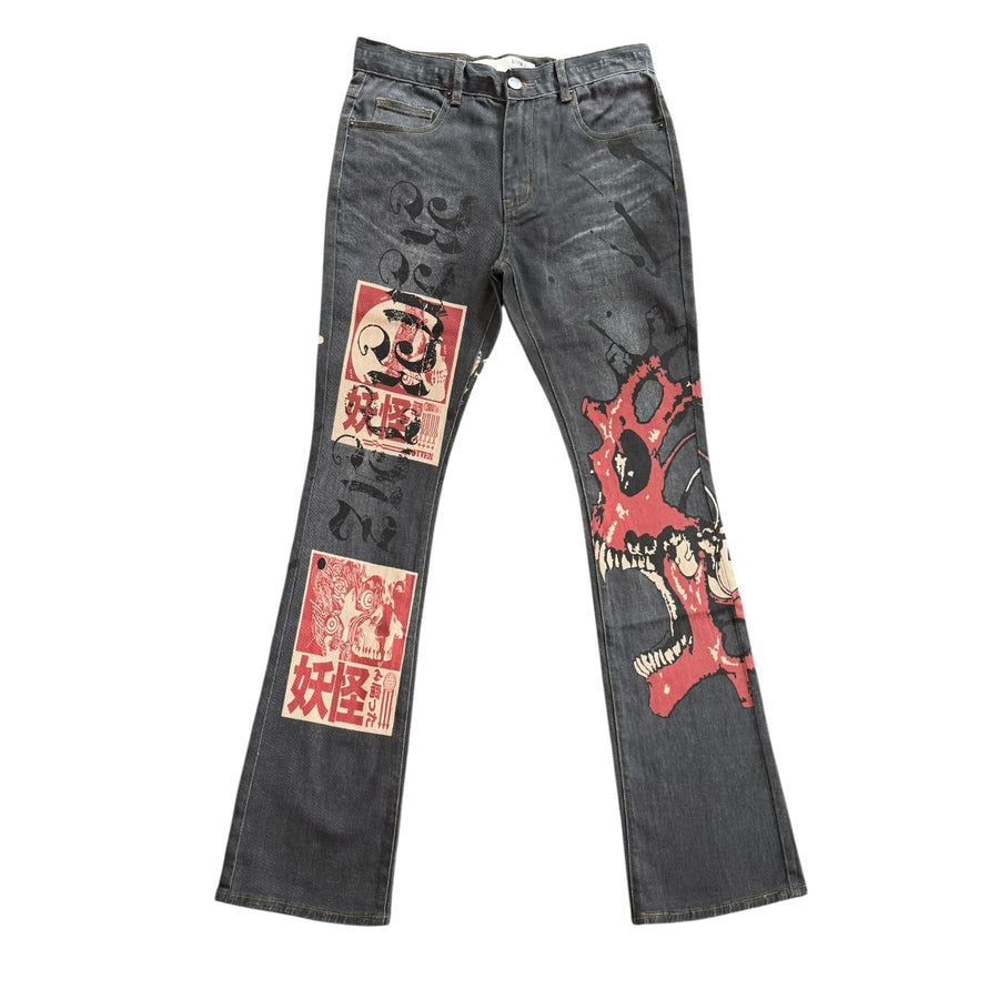 GOTHIC SKULL JEANS