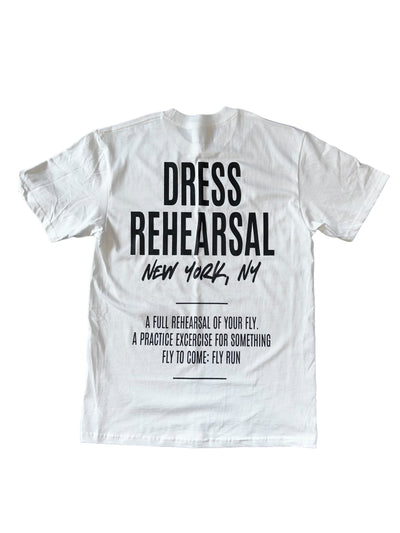 DRESS REHEARSAL BASIC TEE (WHITE)