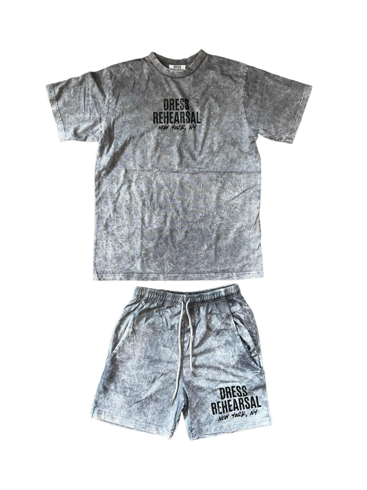 DRESS REHEARSAL ACID WASH ‘24 Short Suit (DARK GRAY)